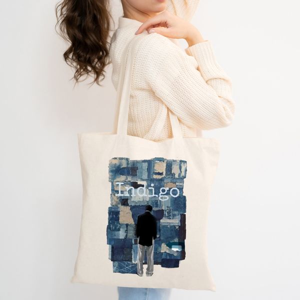

bags fashion bags totes rm indigo album namjoon tote bag namjoon inspired bag kpop bts inspired tote bag wild flower still life