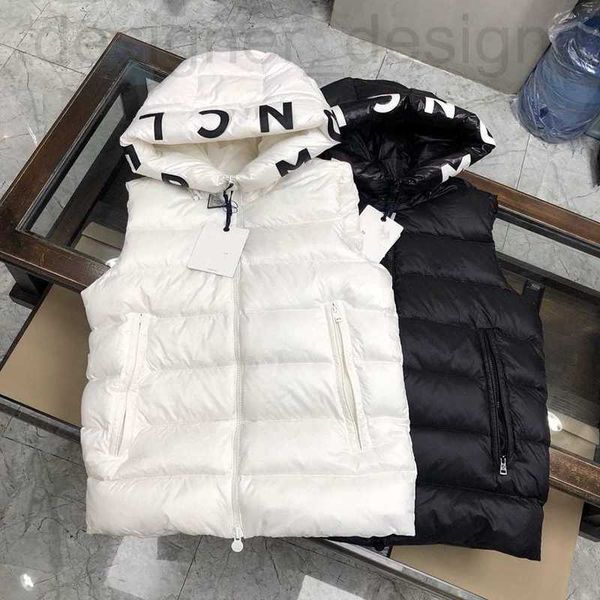 

men's vests designer double wear shiny monclair fashion new big chest france luxury m brand womens nfc puffer jackets size 1---5 apvd, Black;white