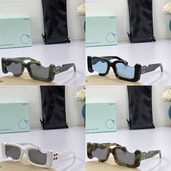 

off fashion w sunglasses luxury for men and women cool style fashion classic thick plate black white square frame eyewear off man glasses, White;black