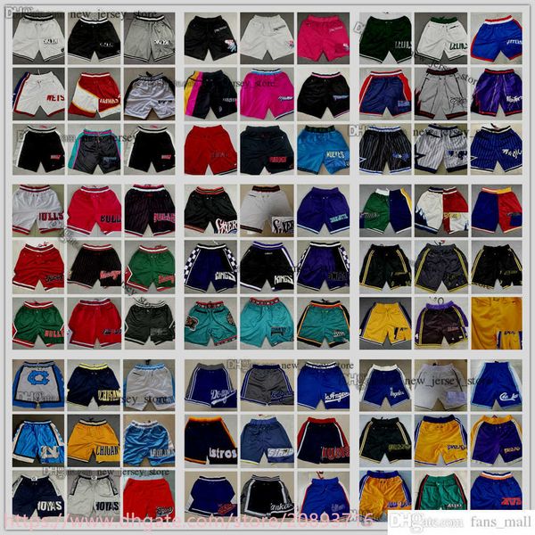 

mens xs-xxxl just don new basketball pocket shorts hip pop pant with pockets zipper sweatpants blue white black red green multi stitched bas