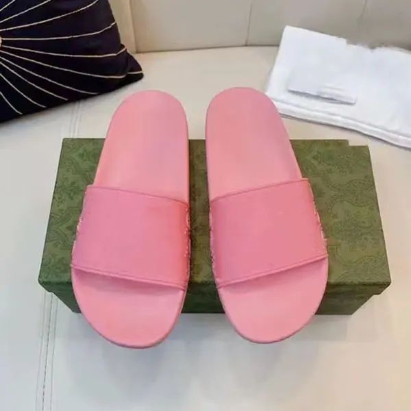 

rubber designer slippers sandals floral brocade women men slipper flat bottoms flip flops womens fashion striped beach slippers, Black