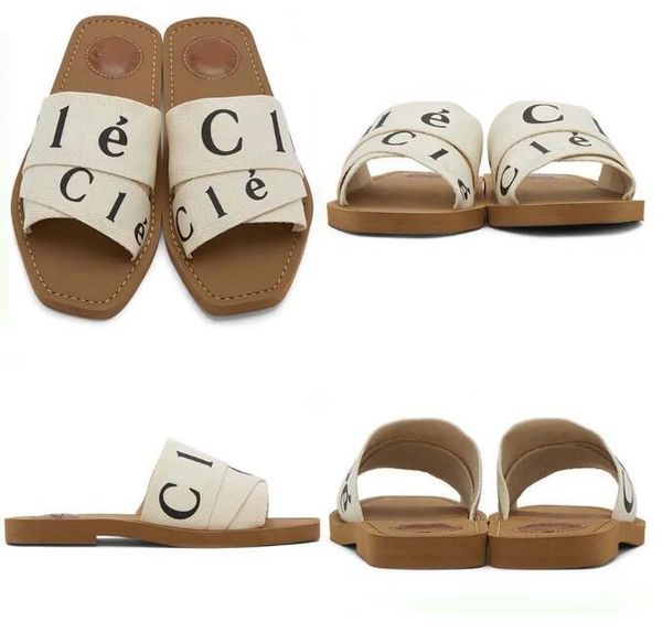 

designer slippers sliders slides sandals woody flat mule sandals and slippers, Black