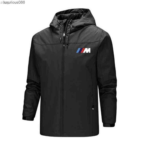 

hiking mens jacket hooded bmw m print waterproof quick-drying camping men outdoor sports male clothes rain jackets coats, Black