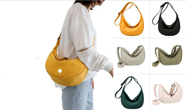 

lulu bag lu belt bag official models ladies casual sports waist bag outdoor messenger chest capacity with brand lululemens