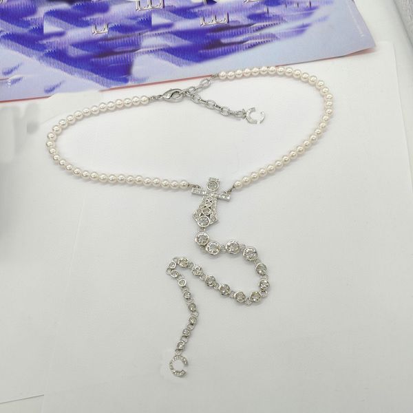 

2023 luxury quality charm pendant necklace with diamond and tassel design have box stamp ps7075b, Golden
