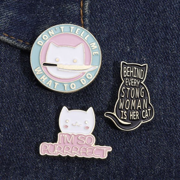 

perfect black cats brooch cute anime movies games hard enamel pins collect metal cartoon brooch backpack hat bag collar lapel badges, Blue
