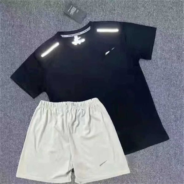 

thick trapstar tracksuit summer quick drying set t shirt designer sports student training track and field running basketball sportswear asia, Gray