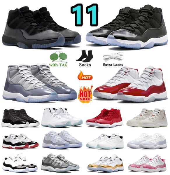 

jumpman 11 basketball shoes 11s university blue thunder fire red blank canvas purple metallic men's women's sneakers sneakers