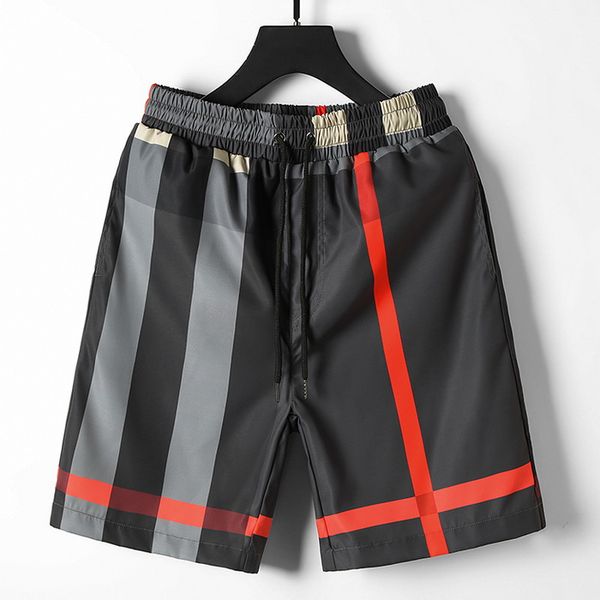 

men's shorts summer men women designers fashion streetwears clothing quick drying swimwear simple checkered loose board beach pantss, White;black