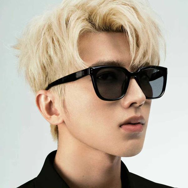 

in 2023 cai xukun new gm model co named kun0004 the same sunglasses fashionable and high-grade plate sunglasses, White;black
