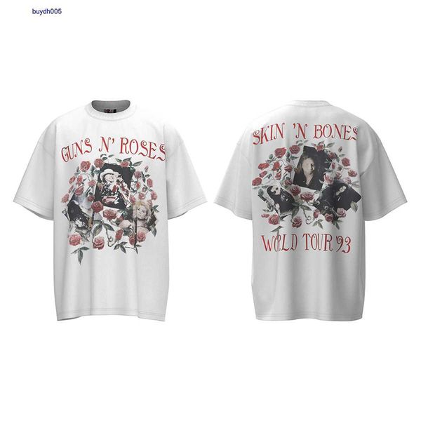 

ndnl new style t-shirts for men and women fashion designer s.t michael washed old high street short sleeve vintage rx6c, White;black