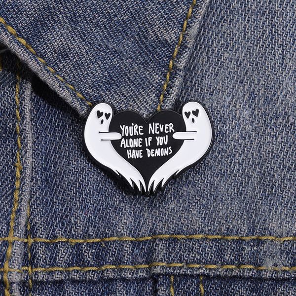 

halloween embrace white love english alphabet brooch cute anime movies games hard enamel pins collect metal cartoon brooch backpack hat bag, Blue