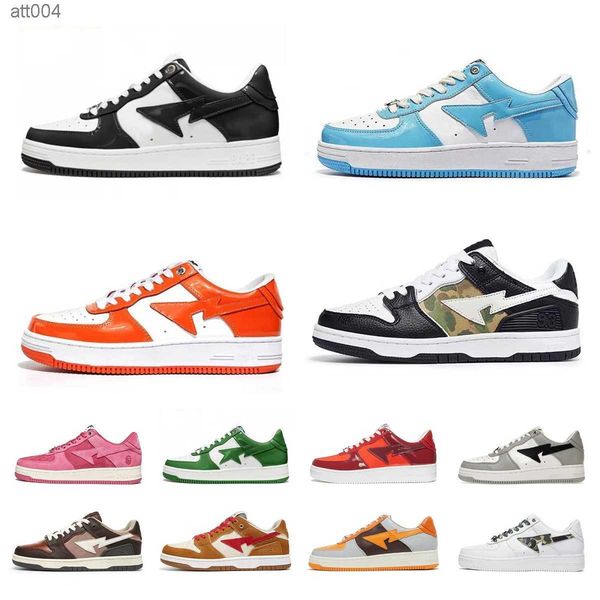 

bapestas sk8 sta casual running shoes sk8 baped designer bapesta camo black white green red orange camouflage classic platform men women&iex