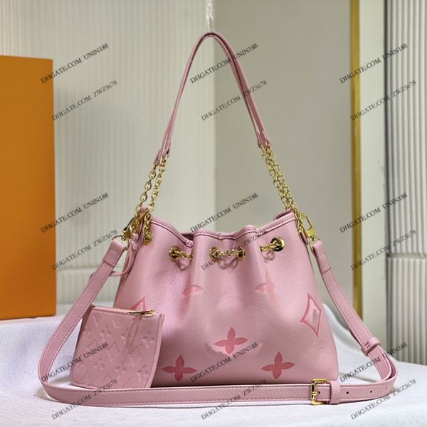 

23ss women luxurys designer totes bags ontehgo leather handbag shouder crossbody ladies handbags flowers with coin bag original purse pouch