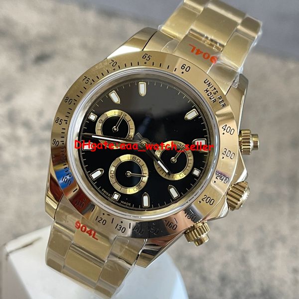 

u1 version luxury mens watches 40mm 116508 126508 steel bezel black dial automatic movement without chronograph st9 code stainless steel men, Slivery;brown