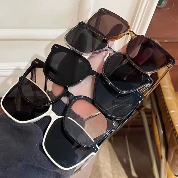 

designer sunglasses gm sunglasses geniemonster glasses korean version woman mens fashion polarized fragrance pearl inlaid temperament oversi, White;black