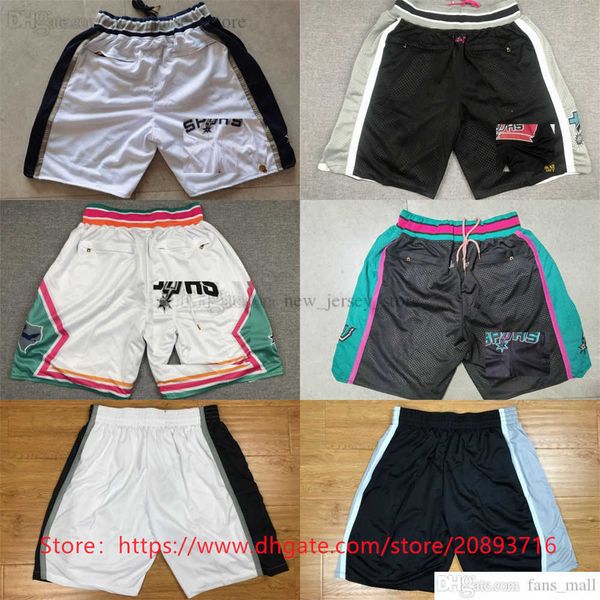 

man basketball blake wesley jeremy sochan shorts just don with pocket duncan ginobili parker hip pop pant zipper sweatpants keldon johnson b, Black