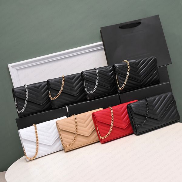 

messenger bag designer crossbody bags shoulder bags genuine leather chain bags flap leather wallet with 16 card holder clutch purse 2 bill c