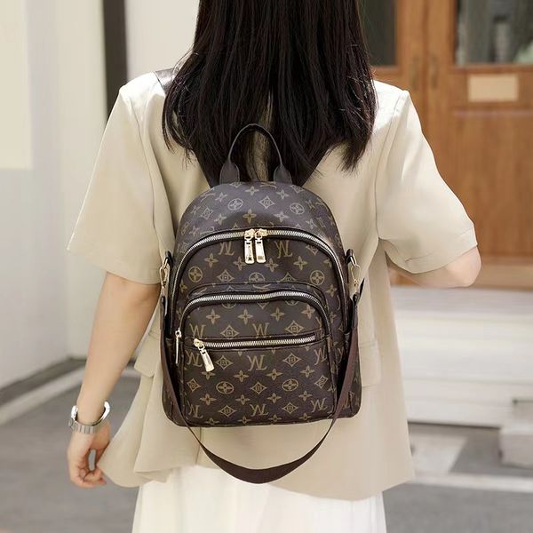 

2023 new classic old age backpack europe and the united states retro foreign large capacity commuter backpack manufacturers direct sales