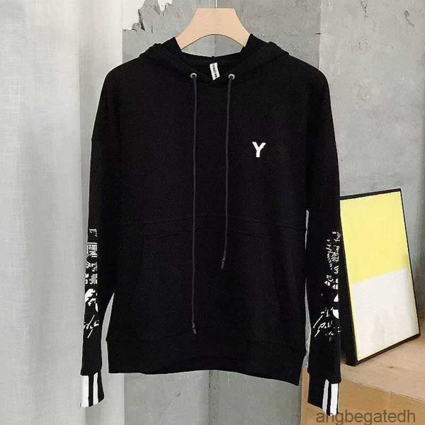 

2023 new men's sweater sports brand hooded sweater men's women's hooded letter y designer hooded cotton sweatshirt zipper jac, Black