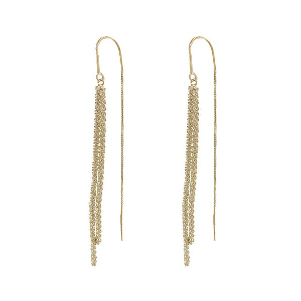 

trend sparkling long tassels dangle earrings for women elegant crystal flower pendant earring party wedding jewelry gifts, Silver
