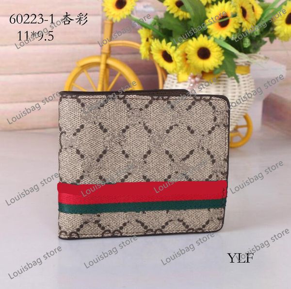 

luxury leather women wallets designer wallets retro handbag gg for men classic card holders guccis coin purse famous clutch no box g0223, Red;black