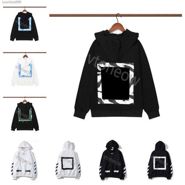 

mens hoodies sweatshirts designer sweater hoodie autumn offs pullover hip hop print whites df9b, Black