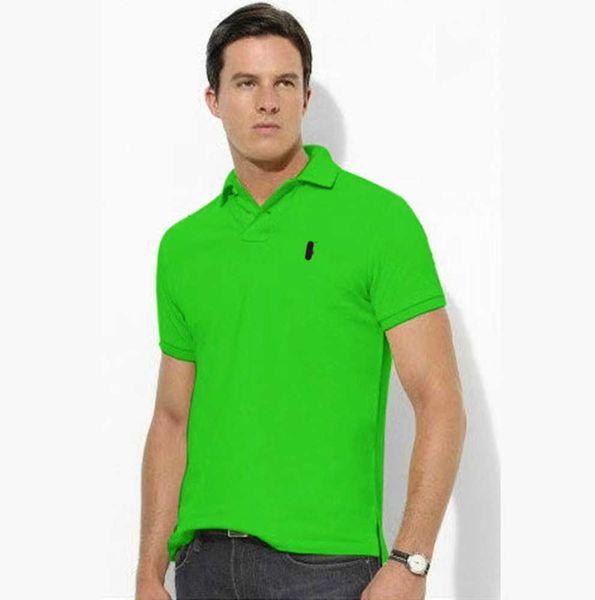 

summer designer mens polos ralphs short sleeve lapel loose plus size men t-shirts lauren tee clothing polo absorbent and breathable, White;black