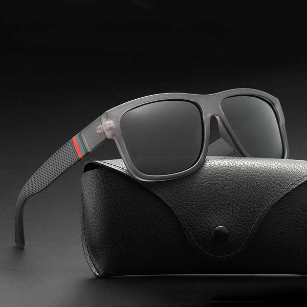 

2023 new men's polarized trend outdoor leisure driving sunglasses fashion matching glasses, White;black