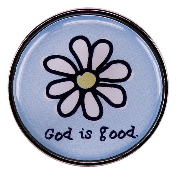 

daisy god brooch cute anime movies games hard enamel pins collect metal cartoon brooch backpack hat bag collar lapel badges, Blue