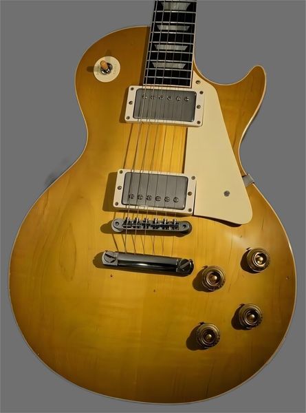 

murphy lab 1958 lp reissue light aged lemon burst electric guitar