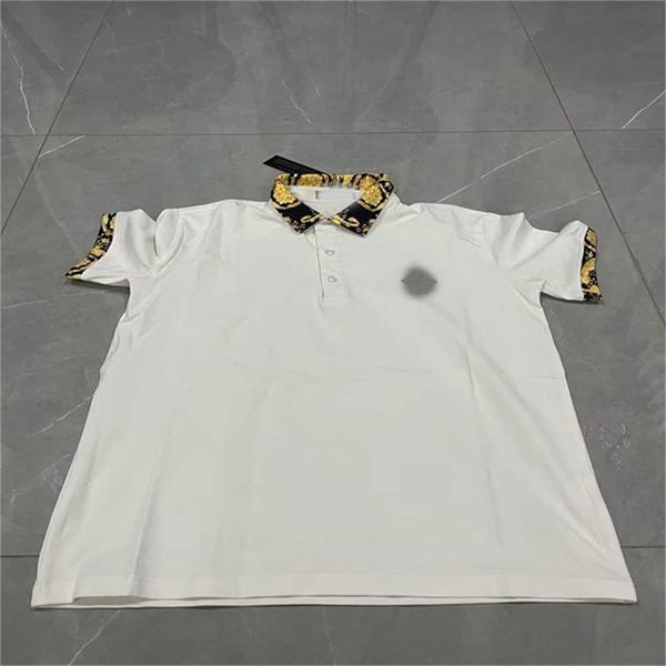 

2023 ss summer mens polos shirt designer t shirts short polo man with stripe neck tshirts streewears sleeves m-3xl #66 oywl 6bpc, White;black