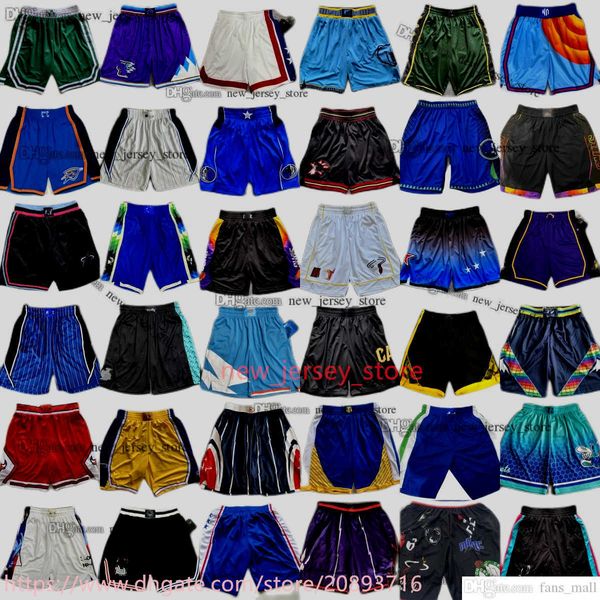 

printed new basketball shorts with pocket team sport wear pant home away elastic waist casual wear sports breathable gym training beach pant, Black