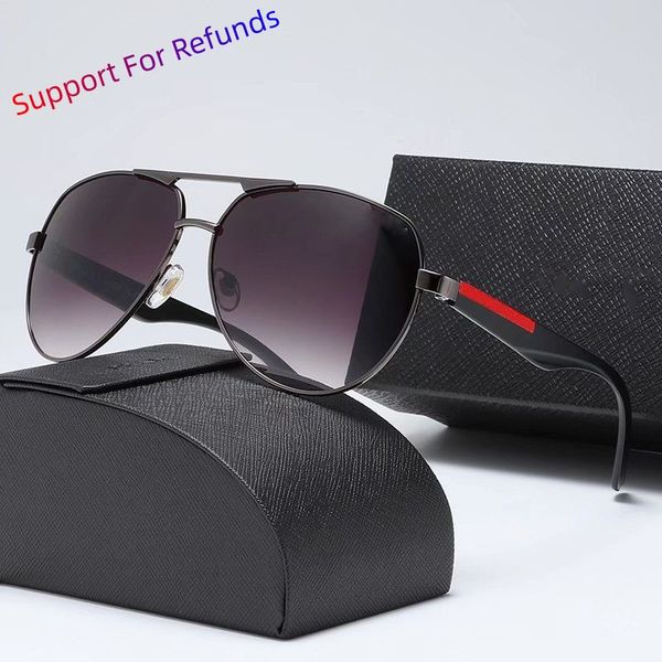 

designer sunglasses man glass outdoor metal frame fashion classic lady sun glasses woman with box, White;black