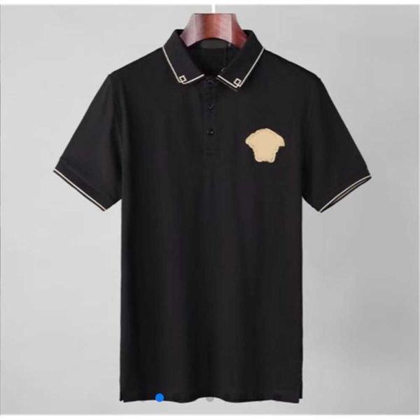 

2023mens polo tshirts mens designer t shirts clothes turnndown collar polo shirt breathable fashion embroidery slim fit tshirt luxury summer, White;black