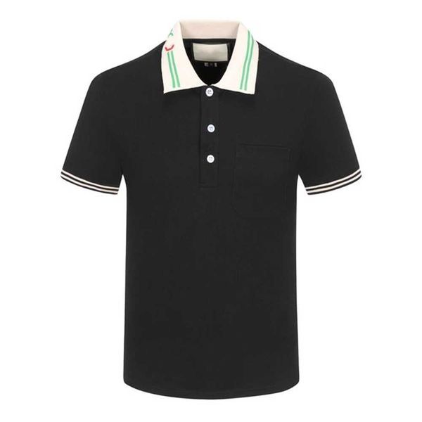 

golf polos for men business polo luxury design wrinkle resistant sweat absorbing polo neck bowling short sleeve casual comfort slim fit fash, White;black