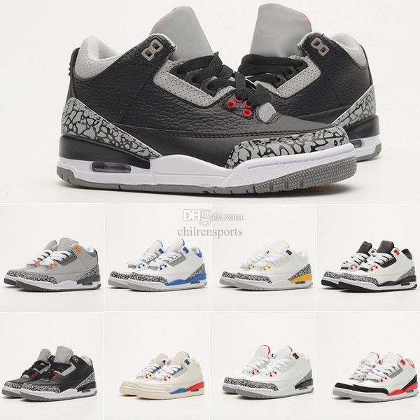 

kids shoes 3s boys basketball 3 sneakers girls toddler jumpman game chicago designer kid shoe toddlers sneaker athletic infants melody mid s, Black