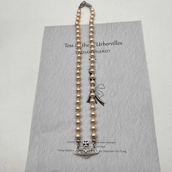 

western empress dowager's classic saturn pearl necklace nana same style, Silver