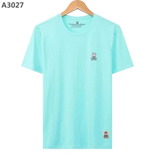 

psycho bunny transportation men t shirt classic chest small skeleton rabbit american street fashion brand shirts asian size m--3xl 8t3h, White;black