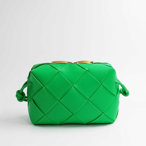 

brands candy loop camera bag designers aaaaa+ premium leather fashion woven crossbody bag women's mini handbag
