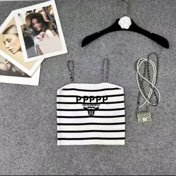 

fashion designer womens tanks t shirts sleeveless vest woman vests summer knitted tanks camis tees vest short shirt lady slim embroidered co, White