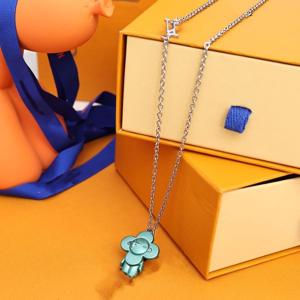 

classic pendant necklace designer designed women's fashion and atmosphere necklace jewelry wedding party valentine's day jewelry, Black