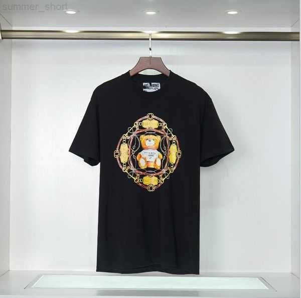 

mens designer t shirts women's t-shirt summer casual fashion 100% cotton letter printing coat bear stamp oversized t-shirt men short sl, White