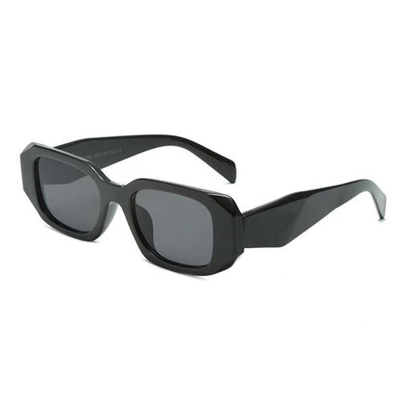 

new pra family polygonal women's high sense ins personality sunglasses, White;black