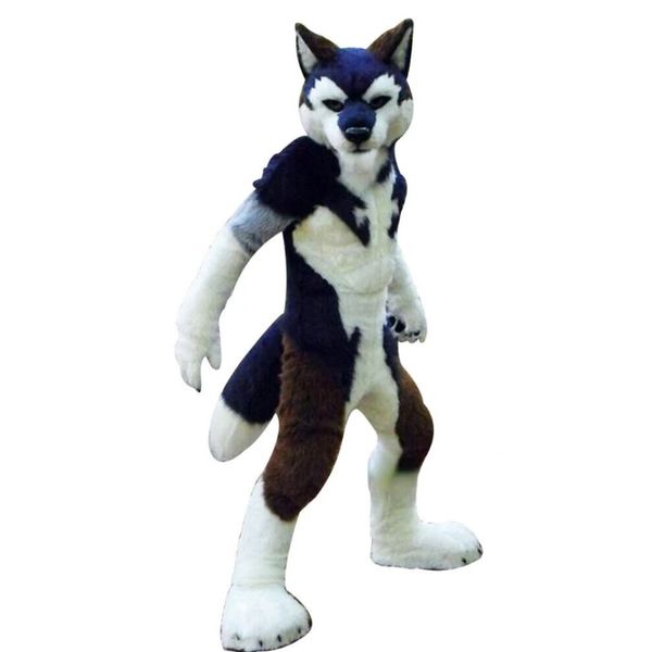 

medium length fur husky dog fox mascot costume fursuit parade fancy dress advertising suit party halloween dress size costume, Red;yellow