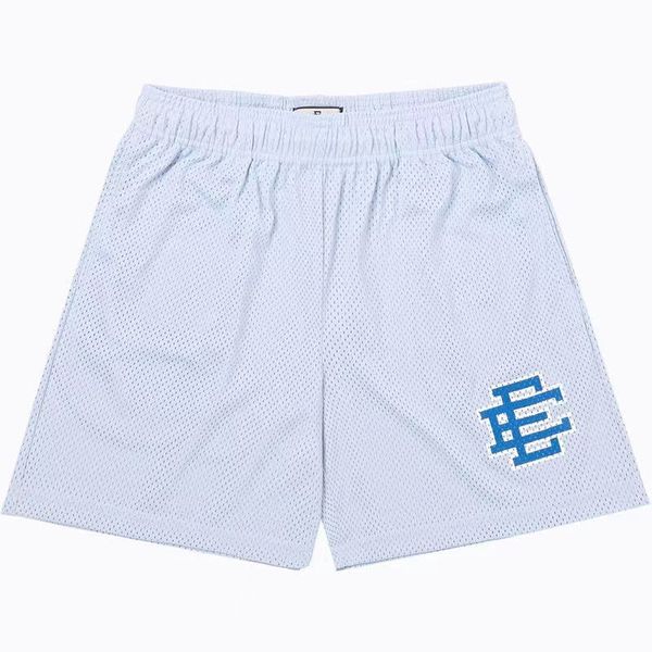 

eric emanuel classic sport shorts men and women mesh breathable basketball ee short beach pants, White;black