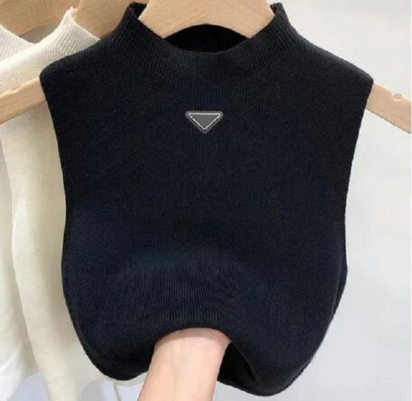 

black designer vest sweater women vests sweaters spring fall loose letter round neck pullover knit waistcoats sleeveless vest waistcoat jump, Black;white