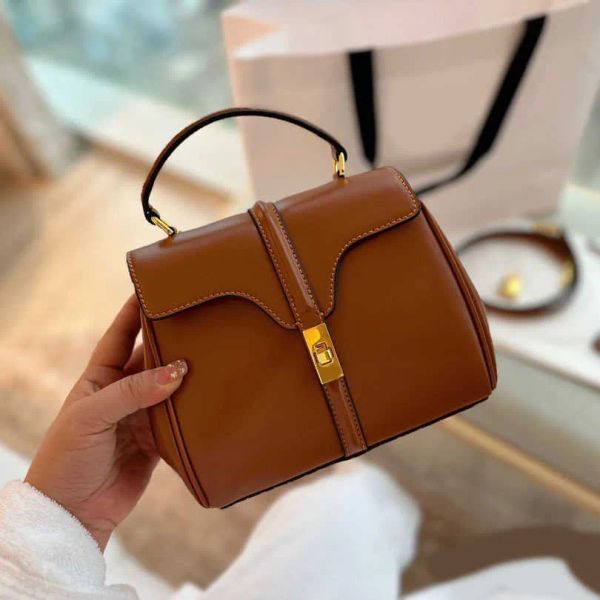 

Woman Deigner Cro Body Handbag Vintage Deigner Bag Shopper Leather Deigner Handbag Tote Female Crobody Wide Soft Wild, Black--24*14cm