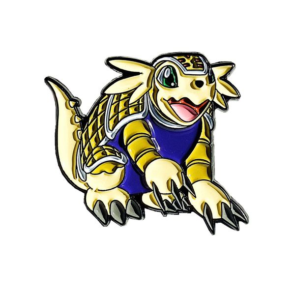 

game beast brooch cute anime movies games hard enamel pins collect metal cartoon brooch backpack hat bag collar lapel badges, Blue