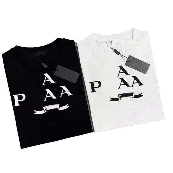 

summer mens designer mens t shirts summer t shirts men tshirt streetwear retro letter embroidery washed t-shirt fashion loose male tee shirt, White;black
